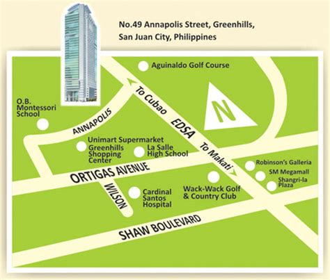 Greenhills Elan Hotel Modern – Location.